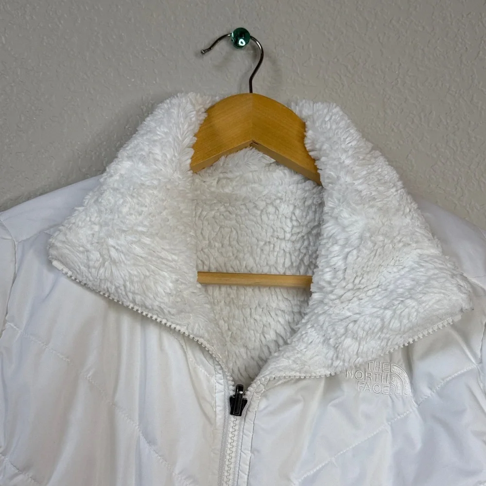 The North Face Reversible Puffer Winter Jacket White size Small - Picture 6 of 16